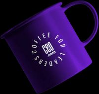 CEO.com For Leaders purple coffee mug.